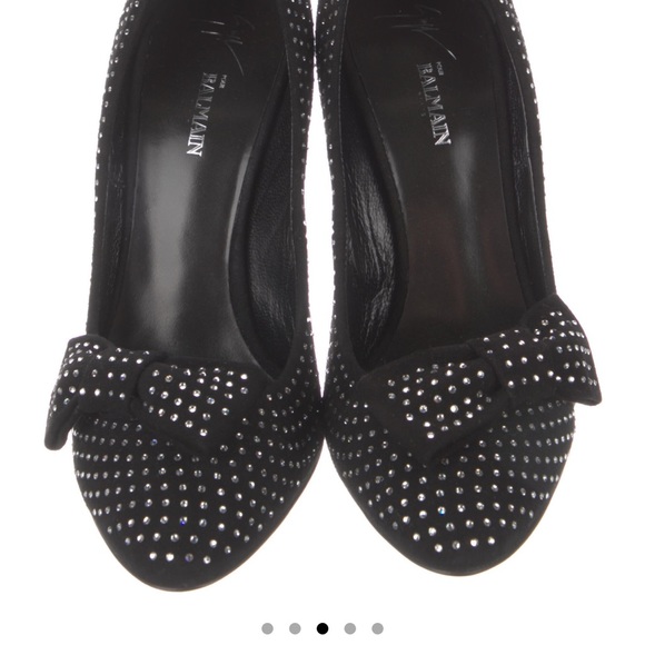 Giuseppe Zanotti x Balmain Suede Pumps - Picture 1 of 5
